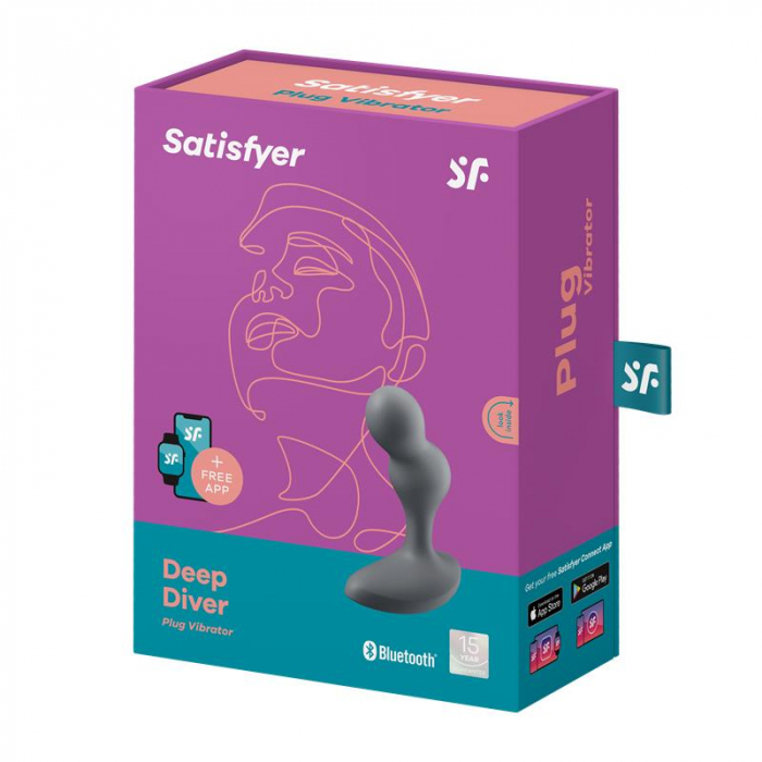 dop anal cu vibrații SATISFYER DEEP DRIVER, controlabil cu aplicatie [2]