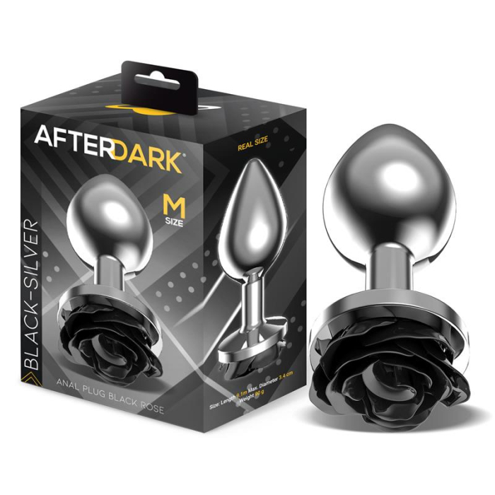 dop anal metalic AFTERDARK trandafir negru M [4]