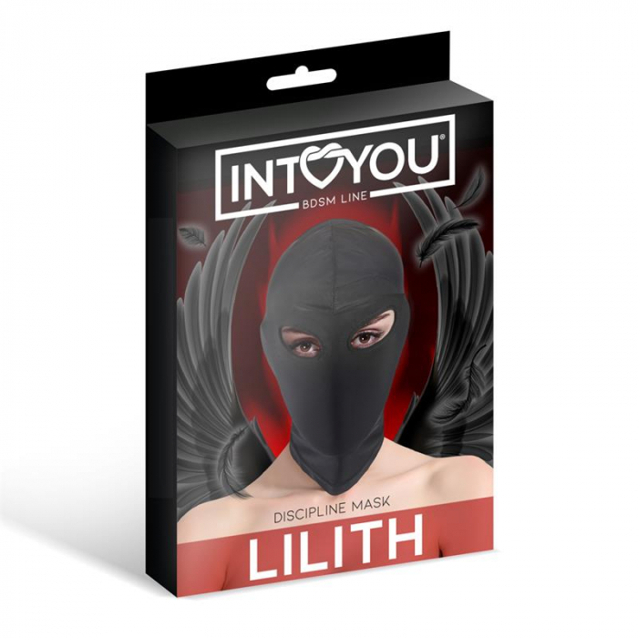 cagulă INTOYOU BDSM LINE LILITH INCOGNITO, cu găuri pentru ochi [3]