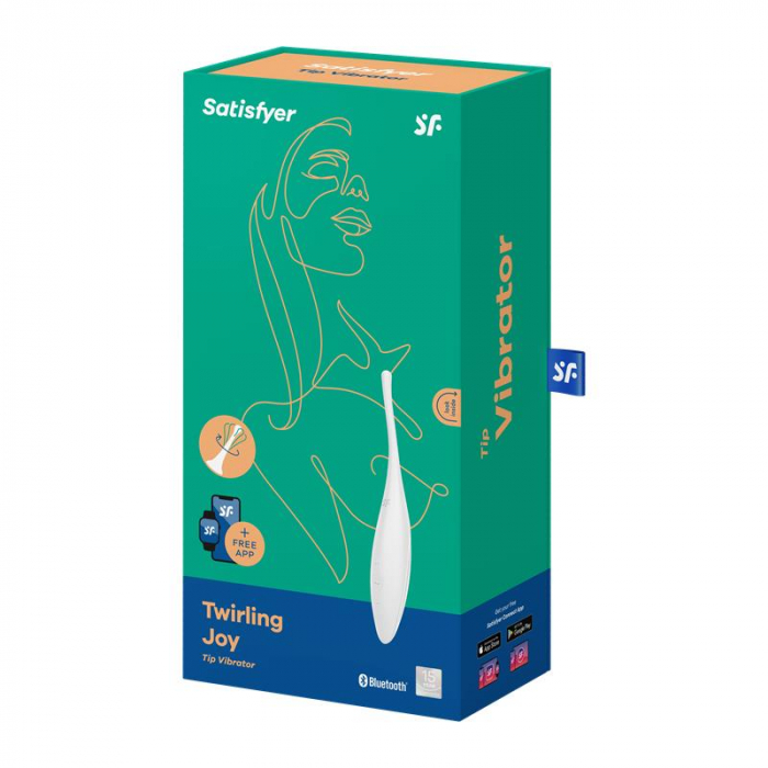 vibrator alb TWIRLING JOY SATISFYER [2]
