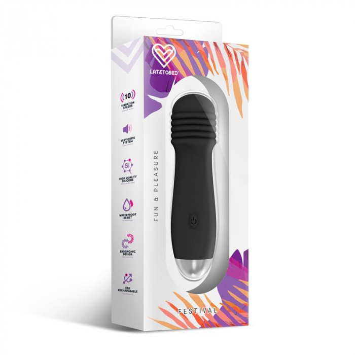 vibrator FESTIVAL Nesta cu 10 viteze, negru [1]