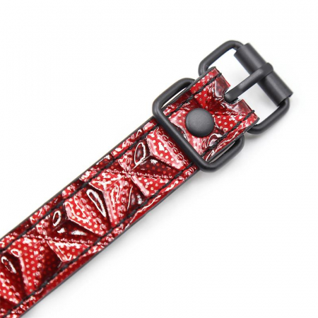 căluș cu bilă INTOYOU diamond line, din piele [4]