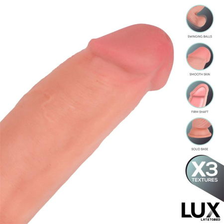 dildo LUX DIRK de 25 cm, cu densitate triplă și bile oscilante [5]