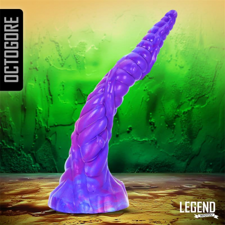 dildo - dildo realist LEGEND Octogore Unicorn din silicon lichid, 28 cm