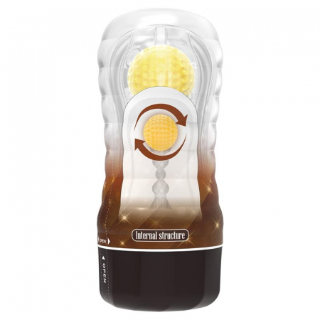 masturbator - Masturbator Stellar Ball-Rolling Cup – galben