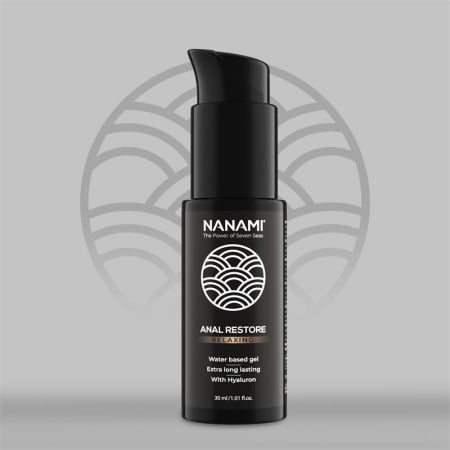 lubrifiant pe bază de apă - gel NANAMI RESTORE pe bază de apă, pentru lubrifiere anală 30 ml