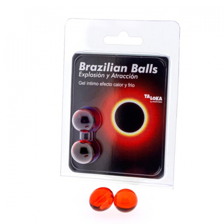 lubrifiant - set 2 bile BRAZILIAN BALLS cu efect de încălzile