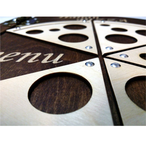 Coperta din lemn meniu PIZZA [3]