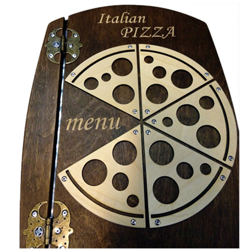 Coperta din lemn meniu PIZZA [1]
