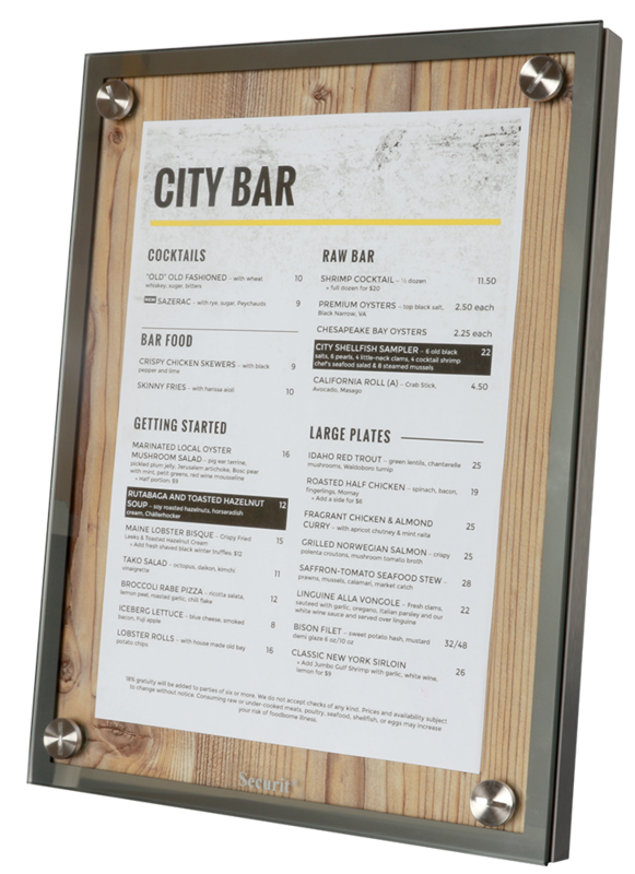 Display A4 Glass Star din lemn [2]