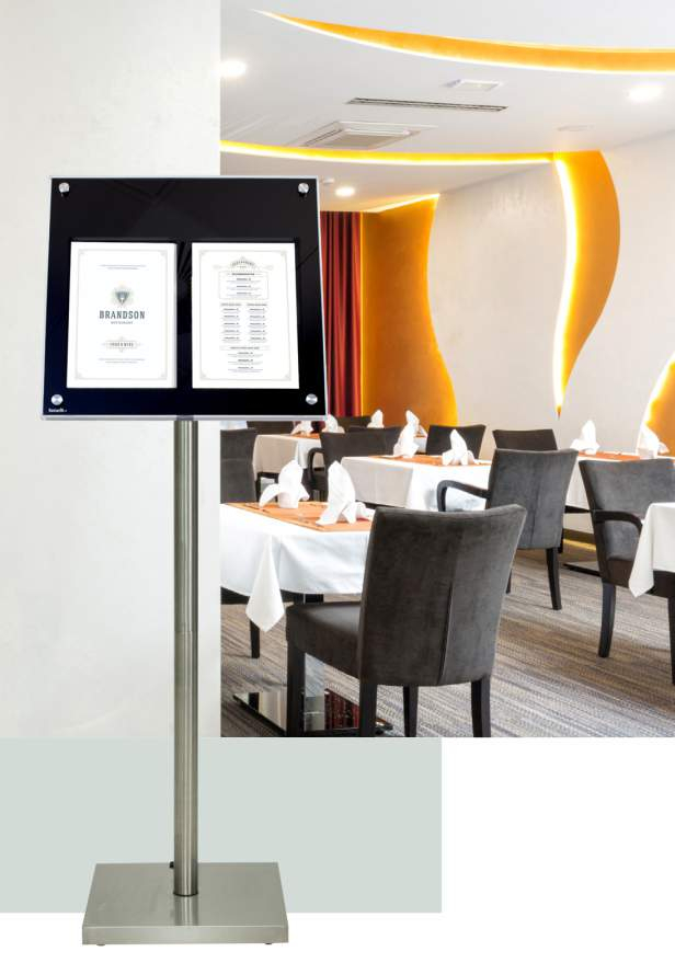 Display acrylic iluminat cu LED și suport de masă inclus. [2]