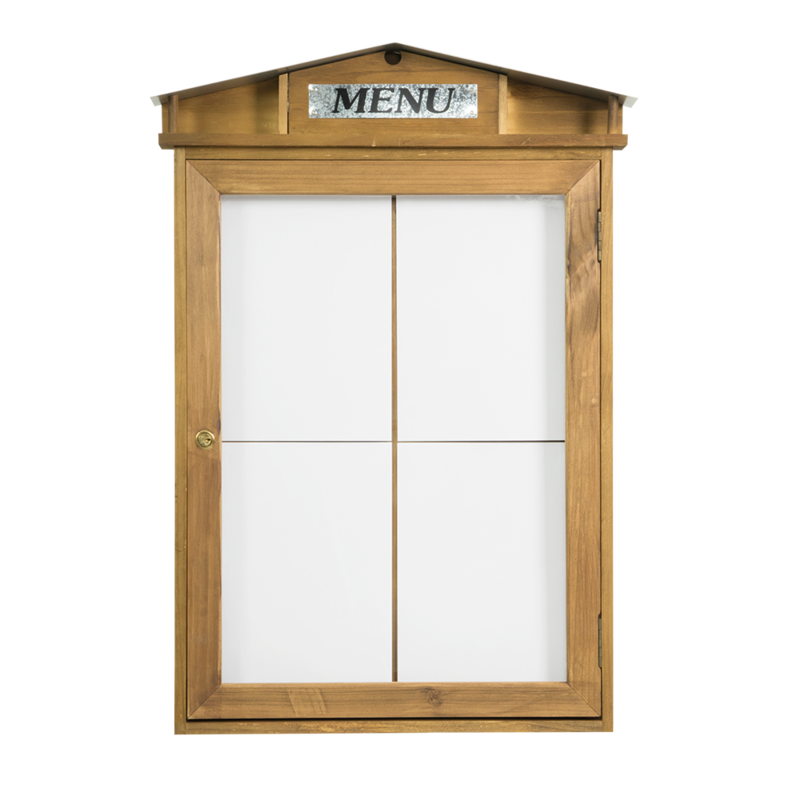 Display lemn 4xA4 Rustic iluminat LED [2]