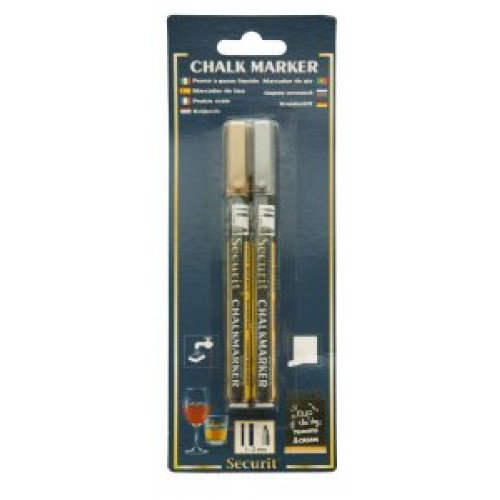Marker creta mic auriu si argintiu 1-2mm [1]