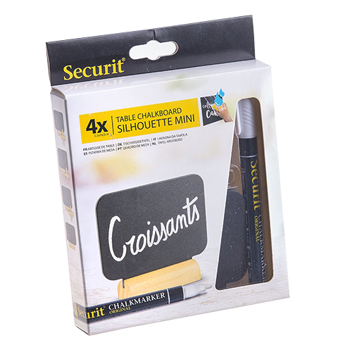 Set 4 etichete placute 7,5X9cm + marker + suport bagheta lemn [4]
