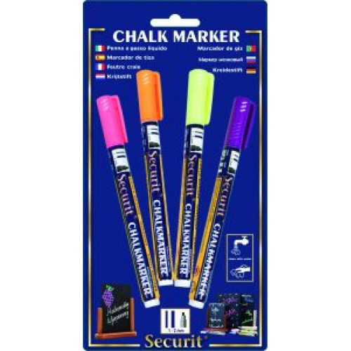 Set 4 markere creta mici culori tropicale 1-2mm [1]