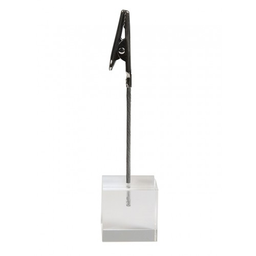 Set 6 suporti baza cub + picior inox pentru placute etichete [2]