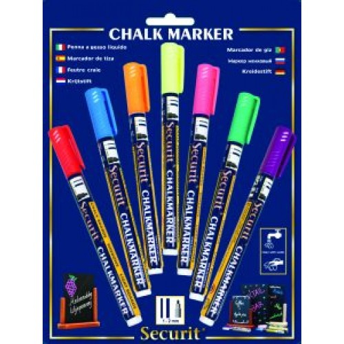 Set 7 markere creta mici color 1-2mm [1]