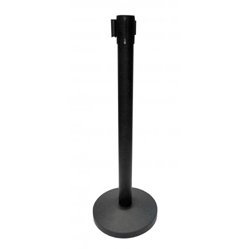 Set baza + stalp negru cu banda retractabila rosie [3]