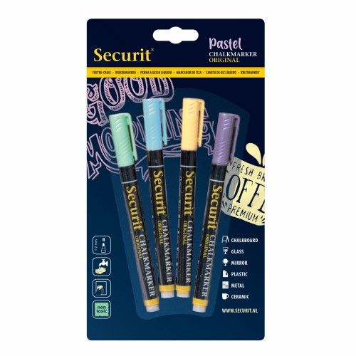 Set markere creta mici 4 culori pastel 1-2mm [1]