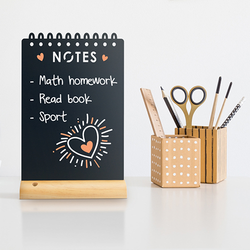Set tabla de masa Silhouette Notes + marker [3]