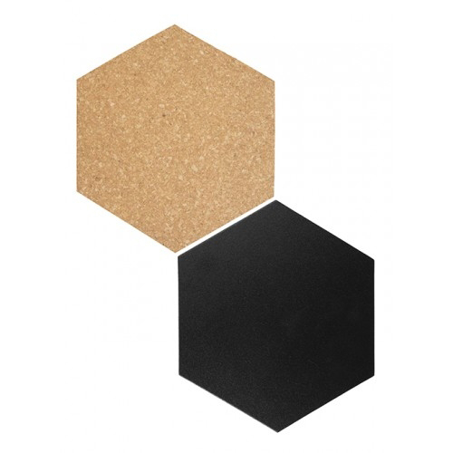 Set Wall Silhouette Hexagon [2]