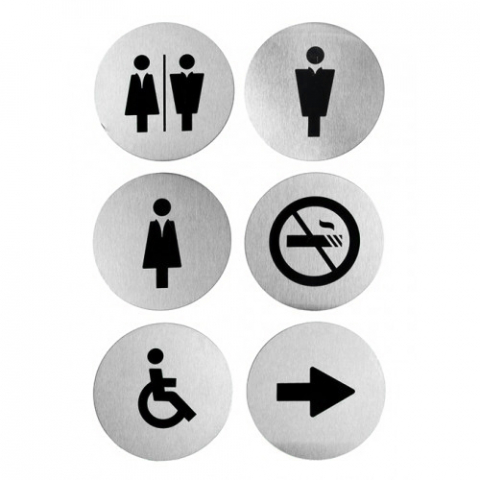 Afisare & Semnalistica - Set 6 semne pentru usi sau pereti