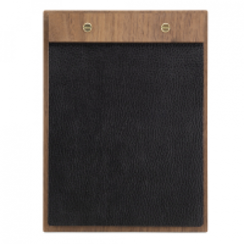 Clipboard lemn nuc + coperta piele [0]