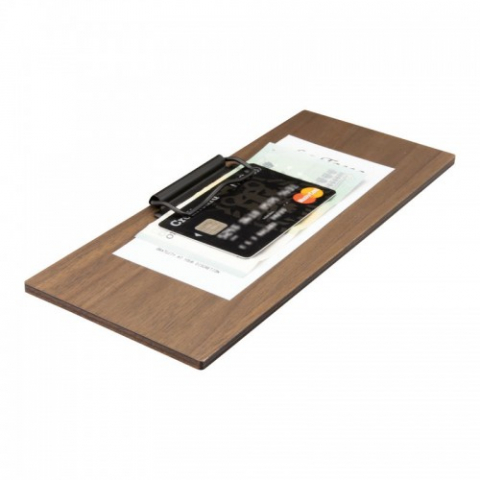 Prezentare nota de plata - Clipboard nota de plata din lemn de nuc