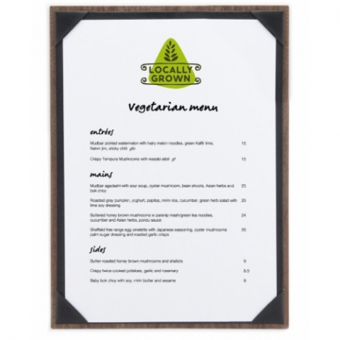 Coperta meniu Album din lemn de nuc [1]