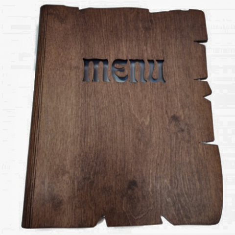 Meniuri Lemn & Lemn de nuc - Coperta din lemn meniu Flexibil
