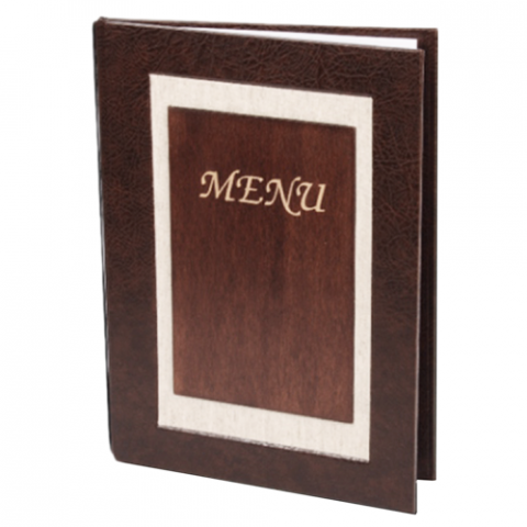 Meniuri Lemn & Lemn de nuc - Coperta din lemn meniu Frame