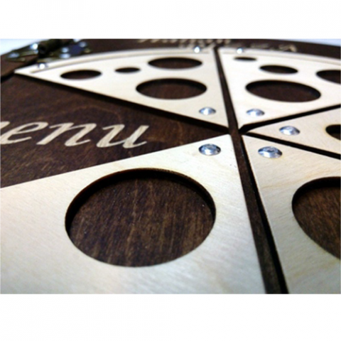 Coperta din lemn meniu PIZZA [2]