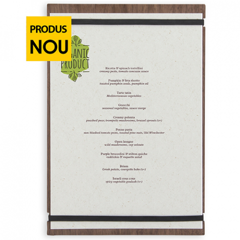 Coperta meniu Tablet din lemn de nuc [1]