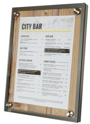 Display A4 Glass Star din lemn [1]