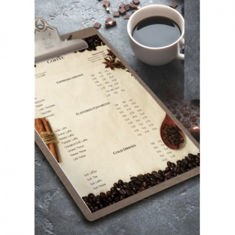 Clipboard meniu din lemn de nuc [2]