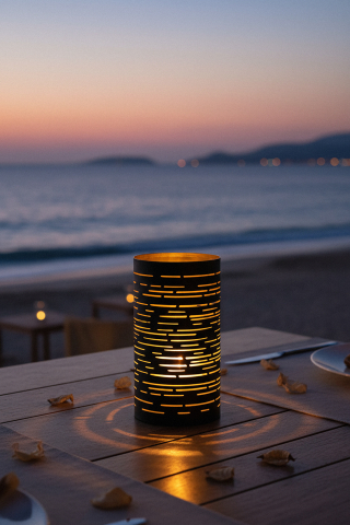 Lampi de masa - Metal Tealight Holder Set Corsica
