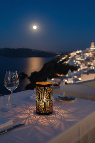 Lampi de masa - Metal Tealight Holder Set Santorini