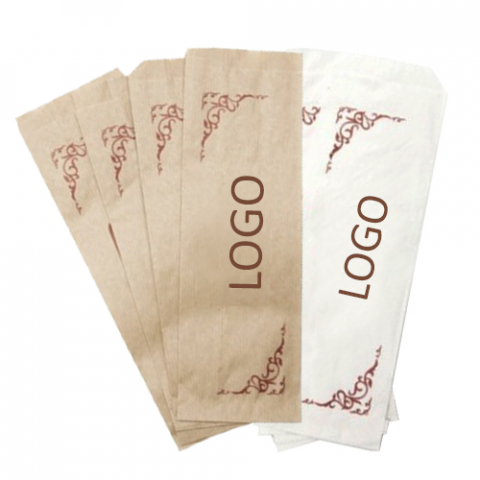 Pungi pentru tacamuri - Set 10000 pungi hartie personalizate pentru tacamuri