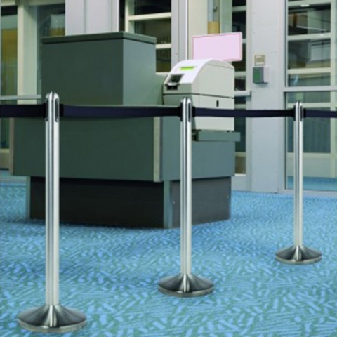 Set 2 stalpi BUDGET cu banda retractabila [1]