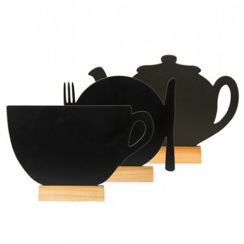 Sisteme de afisare pentru mese - Set 3 tablite Mini Silhouette + marker