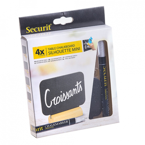 Set 4 etichete placute 7,5X9cm + marker + suport bagheta lemn [3]