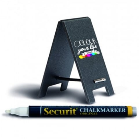 Sisteme de afisare pentru mese - Set 5x Mini tabla de masa + marker alb