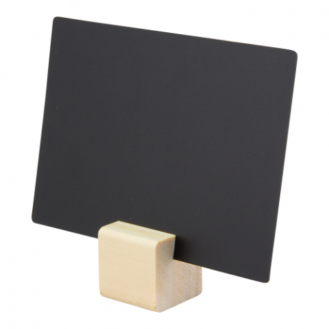 Etichete pret & Suporturi etichete - Set 6 etichete placute 7,5X10cm + marker + suport cub lemn