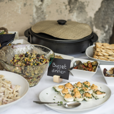 Set 6 etichete placute 7,5X10cm + marker + suport cub lemn [2]