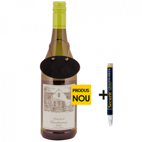 Set 6 etichete placute medalion 5x8,3cm + marker [0]