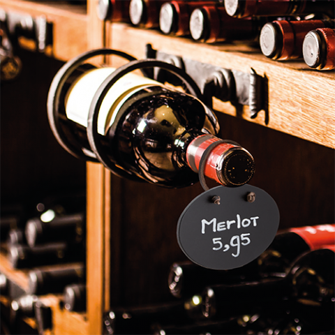 Set 6 etichete placute medalion 5x8,3cm + marker [1]