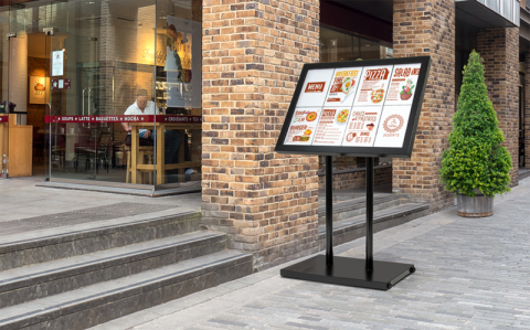 Sisteme & Suporturi prezentare meniu - Set Display Black Star XXL 8xA4 iluminat