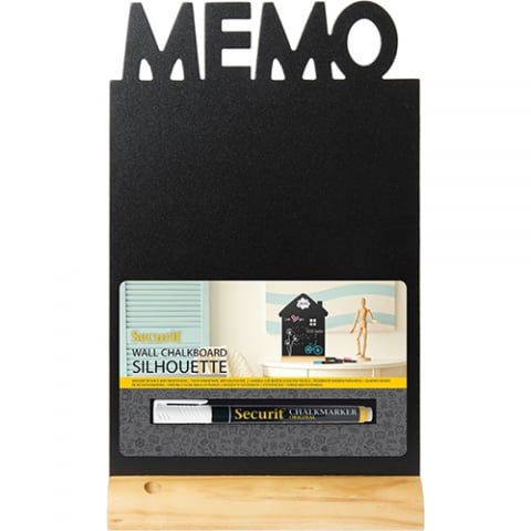 Sisteme de afisare pentru mese - Set tabla de masa Silhouette Memo + marker