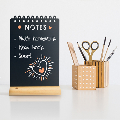 Set tabla de masa Silhouette Notes + marker [2]