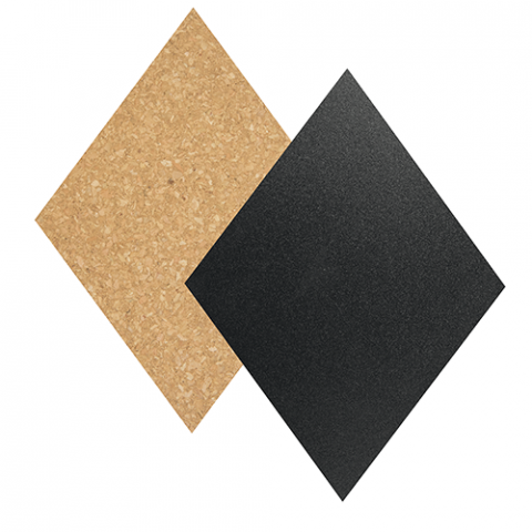 Tabla de perete - Set Wall Silhouette Diamond